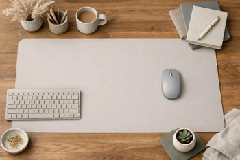 Four desk pads tested for surface protection and mouse tracking reliability.