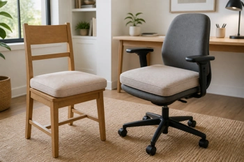 Turn a hard chair into a comfortable workstation with memory foam cushions built for long sits.