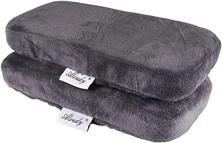 Aloudy Memory Foam Office Chair Armrest Pads - Gray, Set of 2