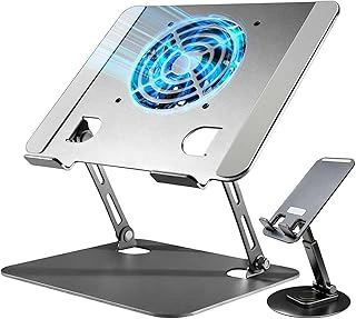 Laptop Stand for Desk with Active Cooling Fan