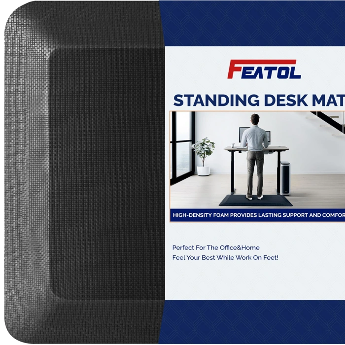 FEATOL Extra Thick Ergonomic Memory Foam Anti-Fatigue Standing Desk Mat