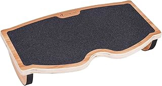 StrongTek Ergonomic Wood Rocker Balance Board Foot Rest, Non-Slip, 18" Wide