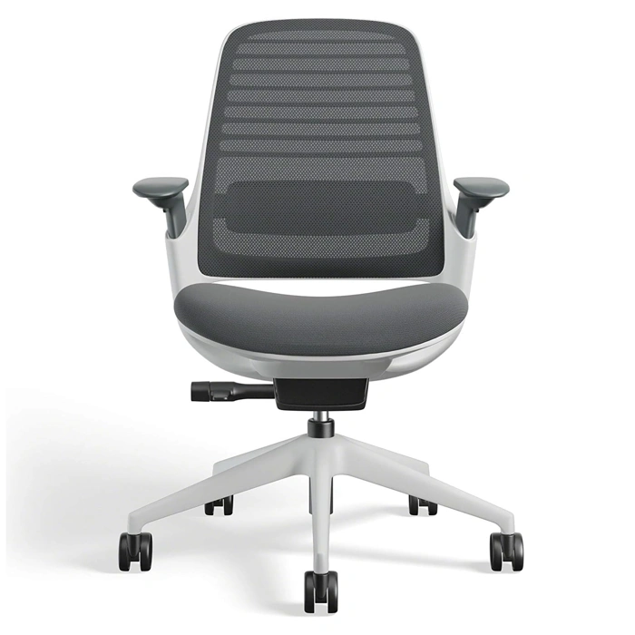 Steelcase Series 1 Ergonomic Office Chair with Wheels for Hard Flooring - Graphite