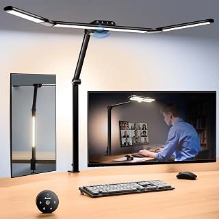Quntis 32.3" Eye Care Architect Desk Lamp with Clamp, 1100LM, Remote Control