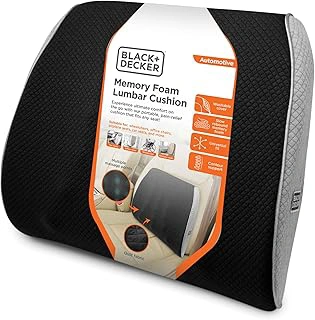 BLACK+DECKER Memory Foam Lumbar Support Pillow