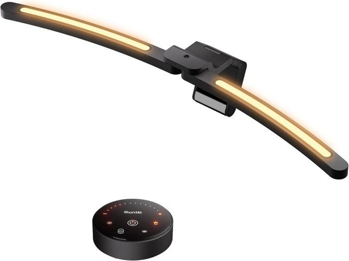 Quntis Dual Adjustable 1000R Curved Monitor Light Bar with Remote