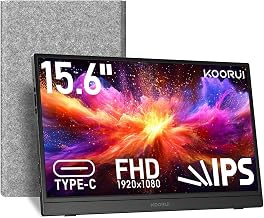 KOORUI 15.6 inch 1080P FHD IPS Portable External Display
