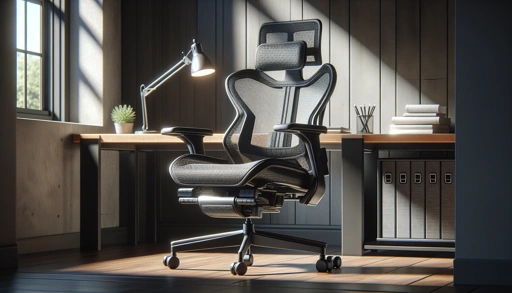 High mesh back with adjustable headrest for full spine support