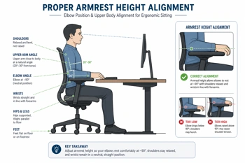 Stop hunching. Learn the exact measurements and adjustments that prevent shoulder fatigue.