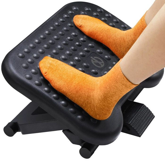 ErGear Adjustable Under Desk Footrest with 3 Heights and Massage Texture