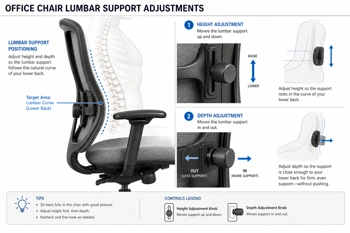 Learn the exact steps to position your chair's lumbar support so it matches your spinal curve, not fights it.