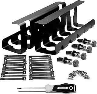 2Pcs 15.75 Inch Gaming Cable Management Standing Desk Wire Organizer Basket