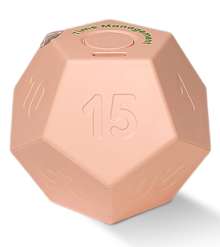 Cube Pomodoro Productivity Timer with Silent/Vibration, Pink