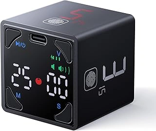 Ticktime Pomodoro Timer Cube, Productivity Timer, Black