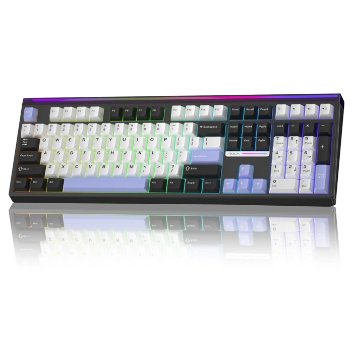 Aula H108 Full Size Wireless Mechanical Keyboard with Hot Swappable Gasket RGB